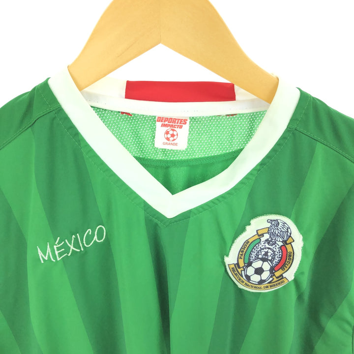 DEPORTES IMPACTO V-neck soccer uniform game shirt men's size L /eaa466921