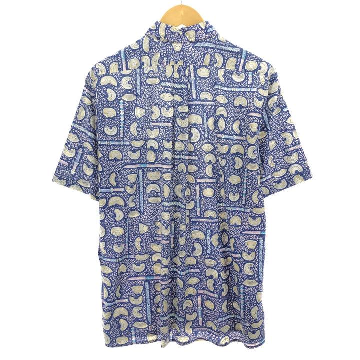 80'S Reyn Spooner Gold Tag Nude Tag All-Over Print Hawaiian Aloha Shirt Made in Hawaii Men's L Size Vintage/eaa466936