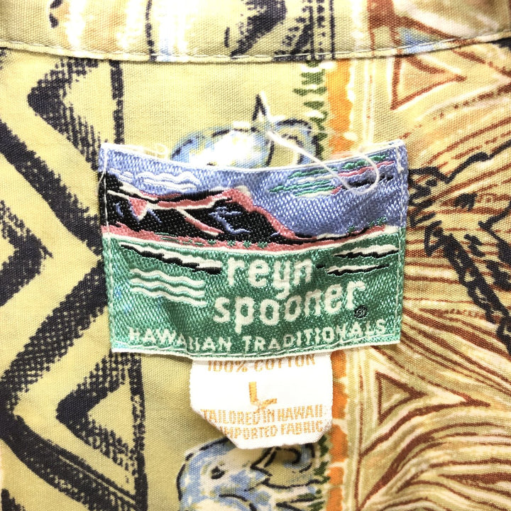 80s-90'S Reyn Spooner Diamond Head Tag All-Over Hawaiian Aloha Shirt Made in Hawaii Men's L Size Vintage /eaa466937