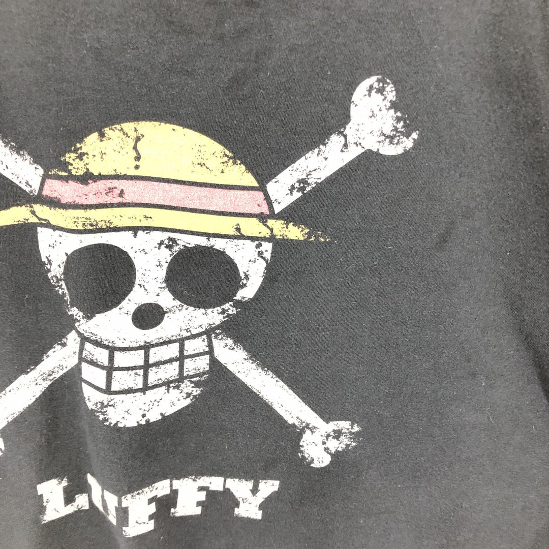 ONE PIECE LUFFY character print T-shirt Men's XL size /eaa466960