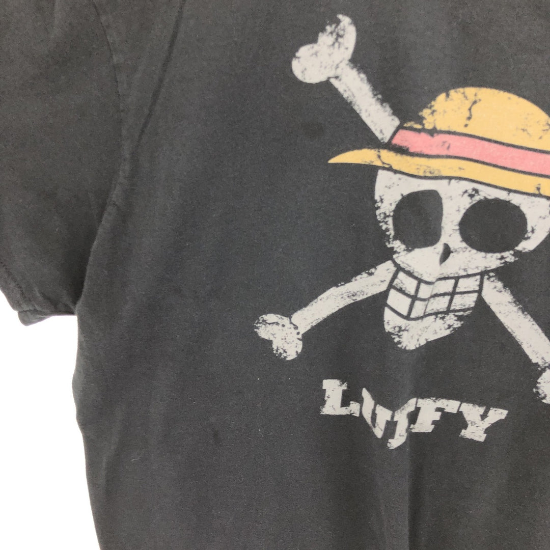 ONE PIECE LUFFY character print T-shirt Men's XL size /eaa466960