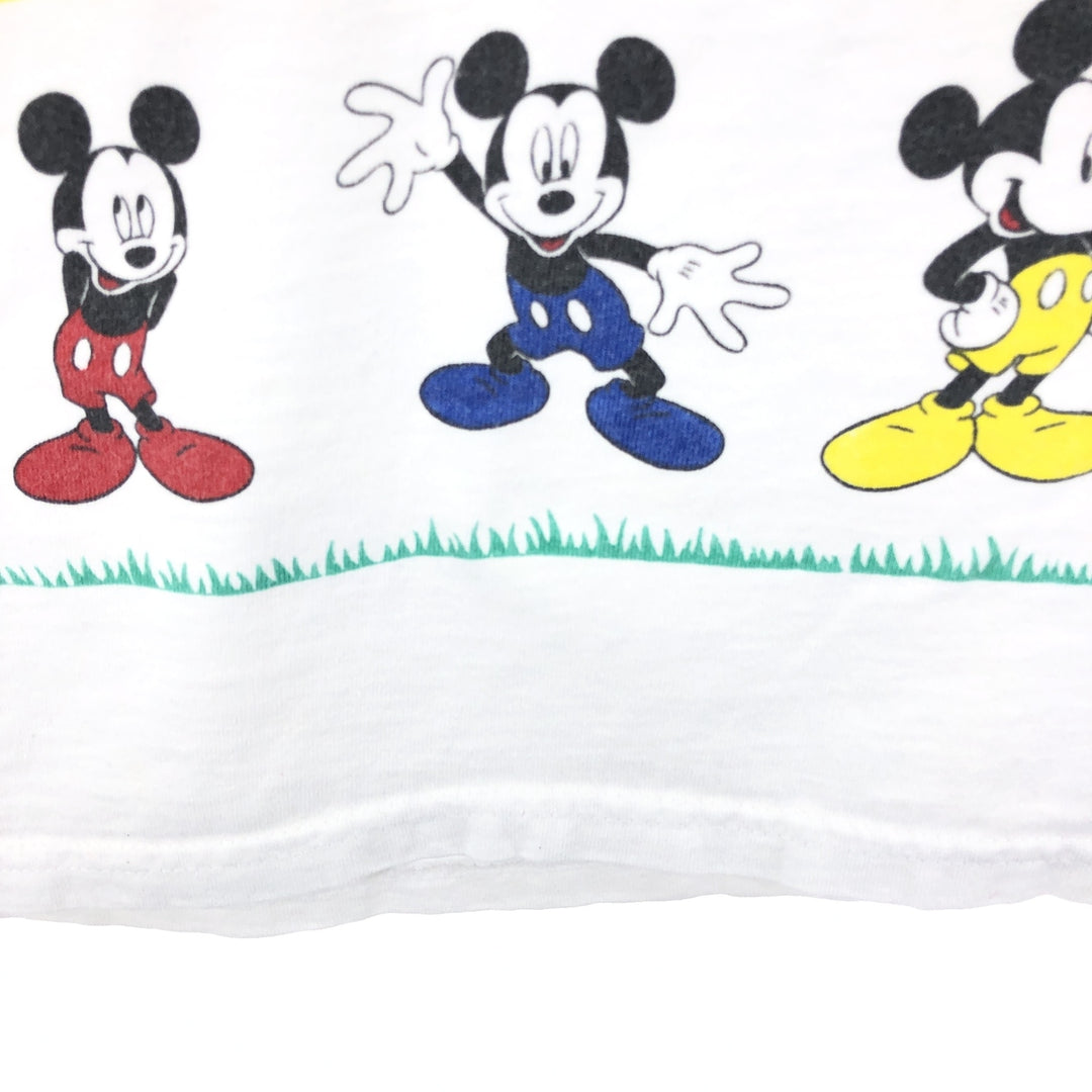 90'S Fruit of the Loom DISNEY Mickey Mouse character print T-shirt made in USA men's XL size vintage /eaa466964