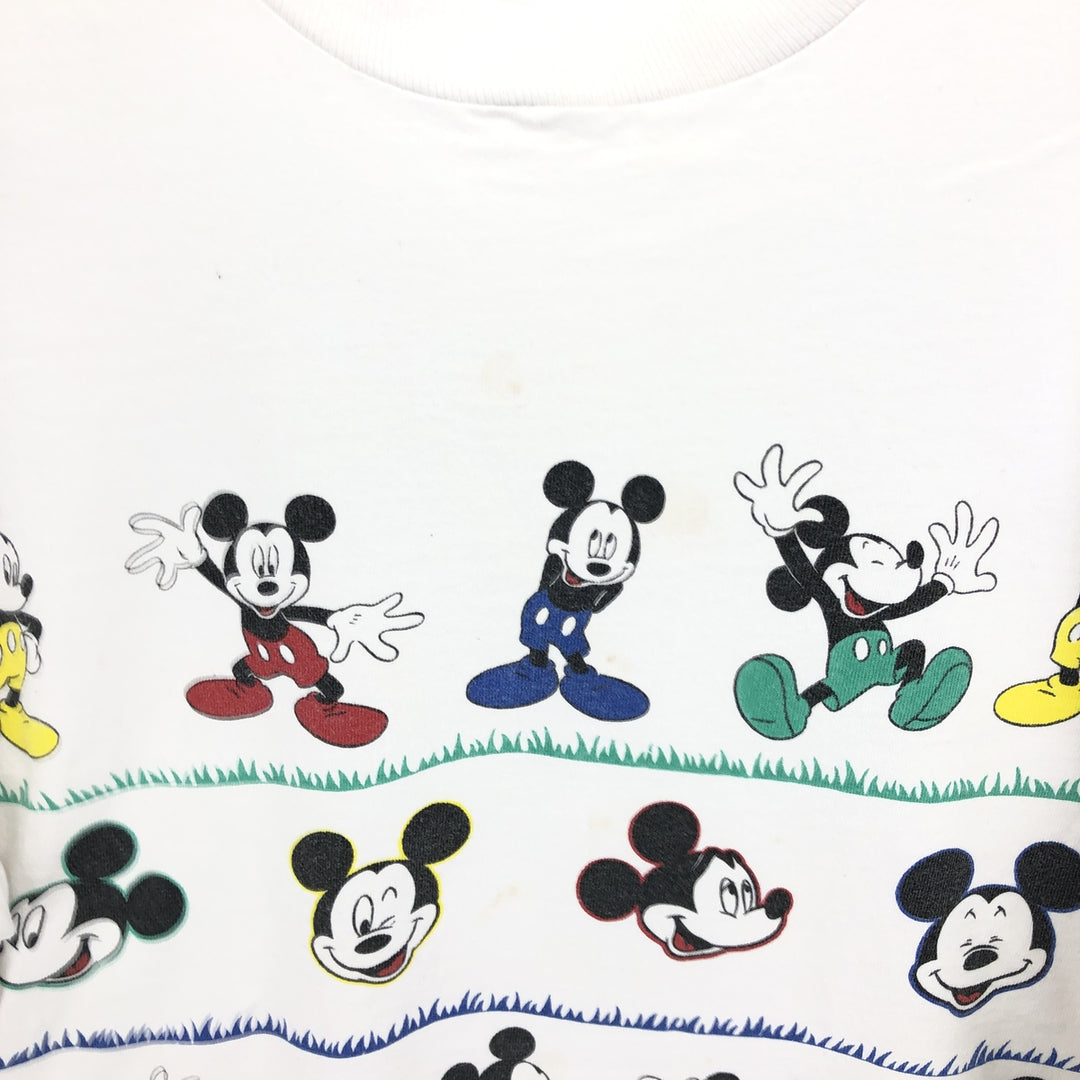 90'S Fruit of the Loom DISNEY Mickey Mouse character print T-shirt made in USA men's XL size vintage /eaa466964