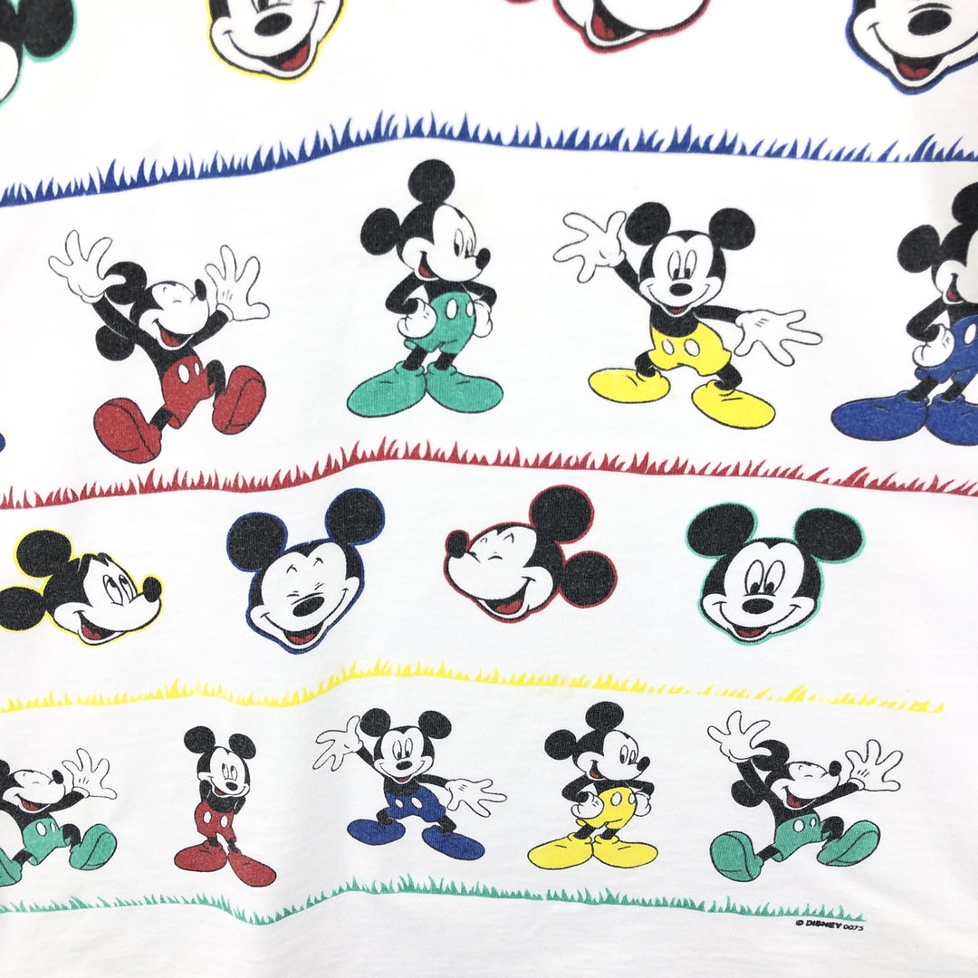 90'S Fruit of the Loom DISNEY Mickey Mouse character print T-shirt made in USA men's XL size vintage /eaa466964