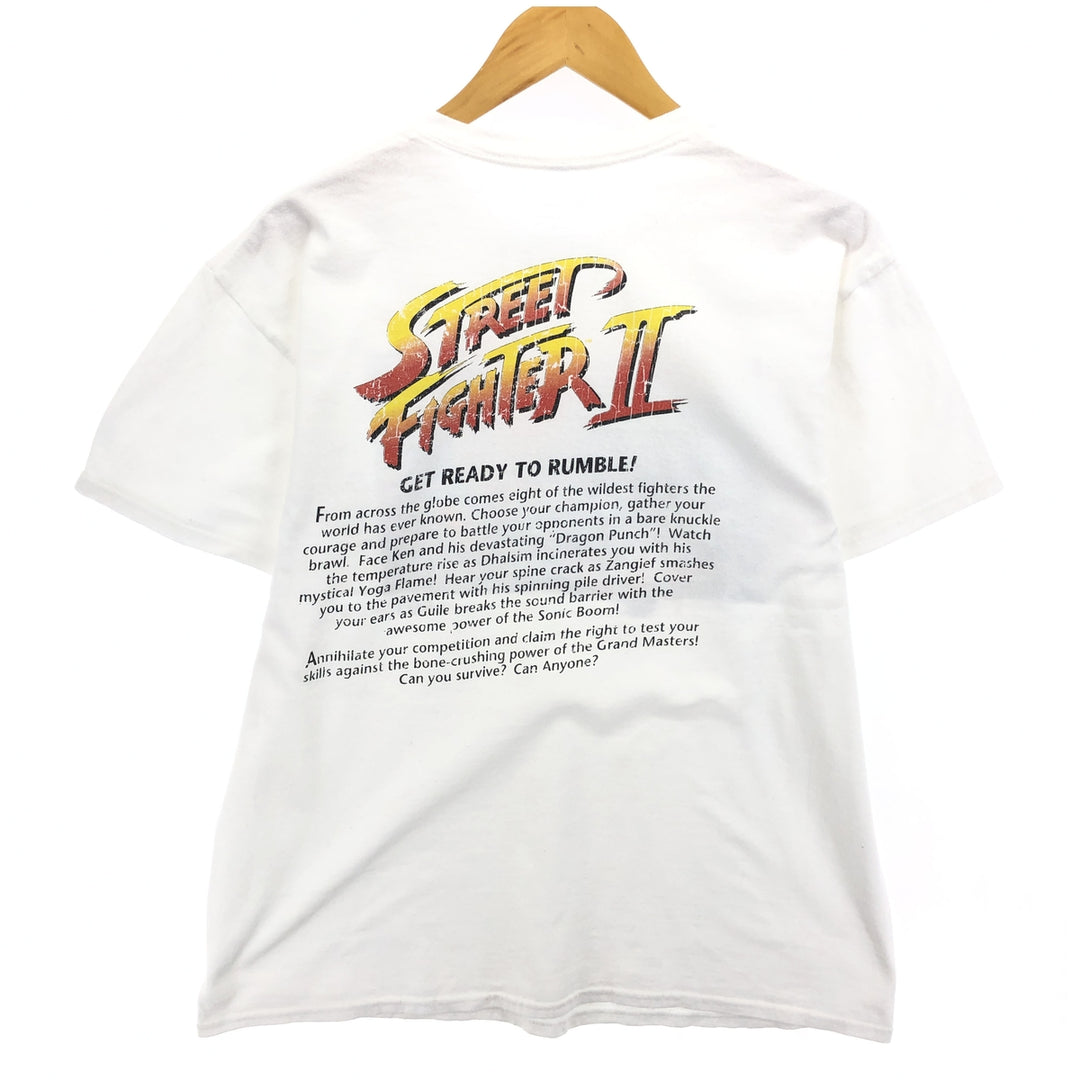 STREET FIGHTER Street Fighter character print T-shirt Men's L size /eaa466965