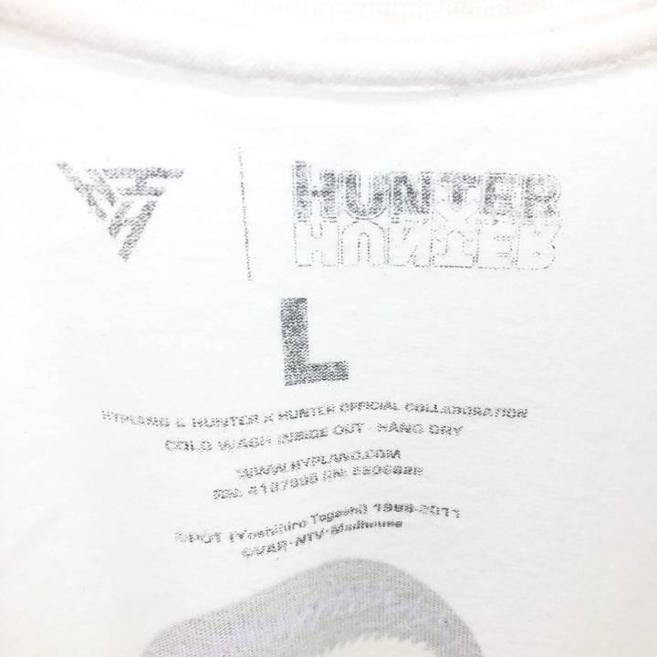 HUNTER HUNTER Hunter x Hunter Chrollo Luciful Back Print Character Print T-Shirt Men's L size /eaa466967