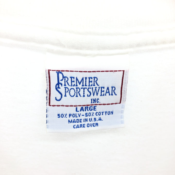 90'S PREMIER SPORTSWEAR College T-shirt, Made in USA, Men's L size, Vintage /eaa466972