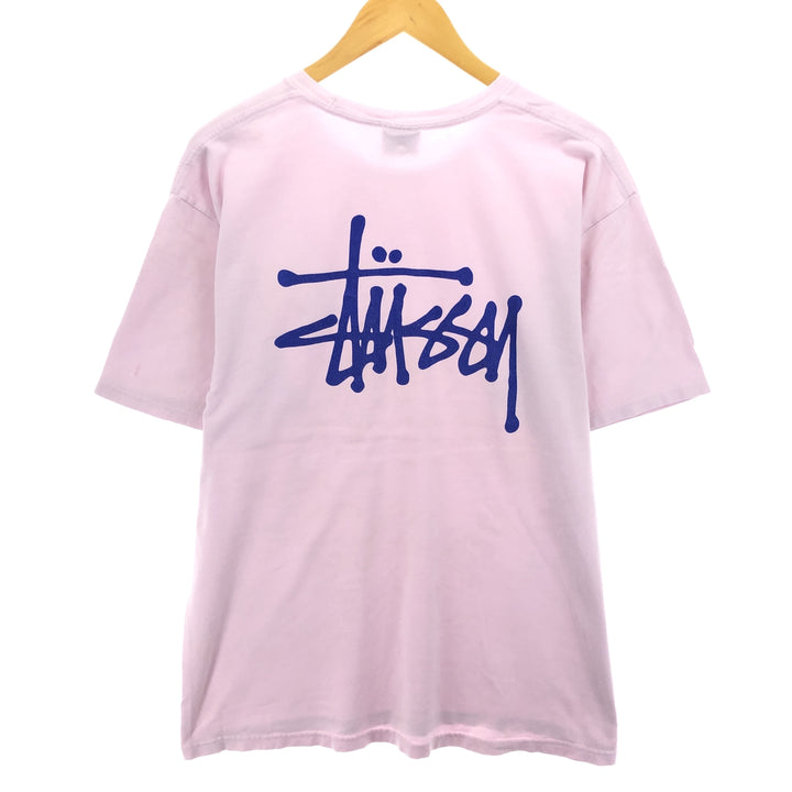 STUSSY Back Print Surf Skate T-shirt Men's L size / eaa466976