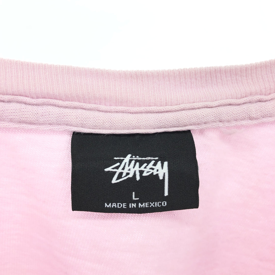 STUSSY Back Print Surf Skate T-shirt Men's L size / eaa466976