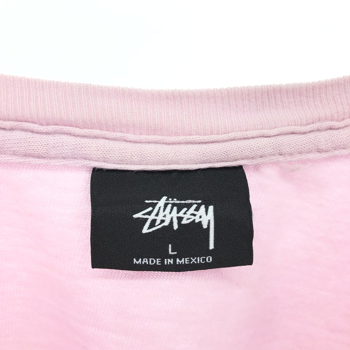 STUSSY Back Print Surf Skate T-shirt Men's L size / eaa466976