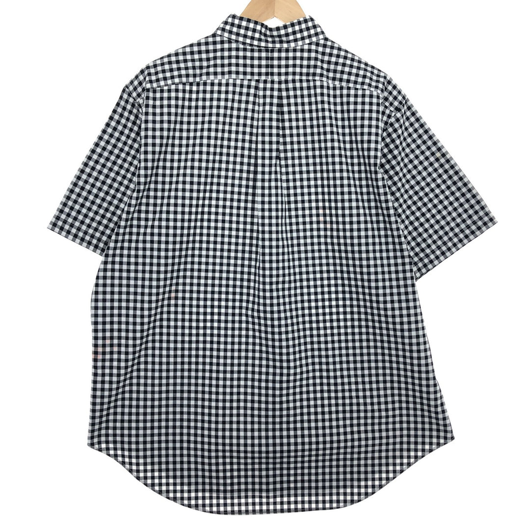 Ralph Lauren Classic Fit Gingham Check Short Sleeve Button Down Check Shirt Men's XL /eaa466977