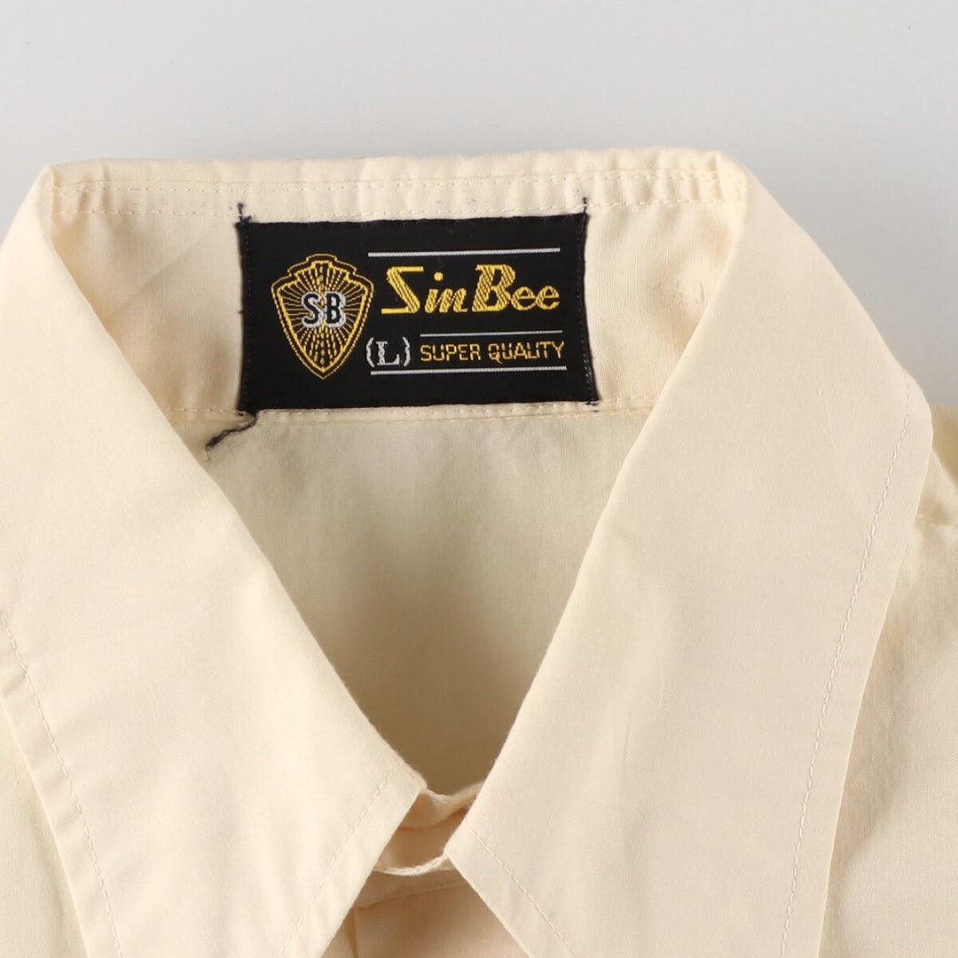 70'S SIN BEE short sleeve box shirt, men's size L, vintage /eaa466985