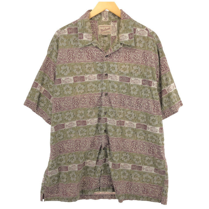 00'S WOOLRICH All-over print open collar Hawaiian aloha shirt Men's XL size / eaa467000