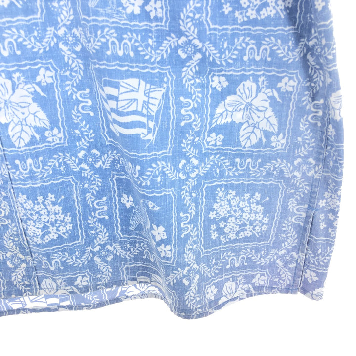 90'S Reyn Spooner Swimsuit Tag Bikini Tag All-Over Print Lahaina Sailor Hawaiian Aloha Shirt Men's XL Size Vintage /eaa467002