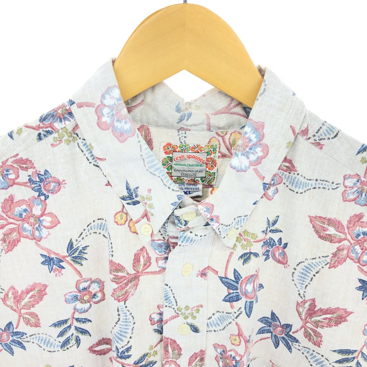 Reyn Spooner All-over Floral Print Pullover Button-down Hawaiian Aloha Shirt Made in Hawaii Men's XL /eaa467003