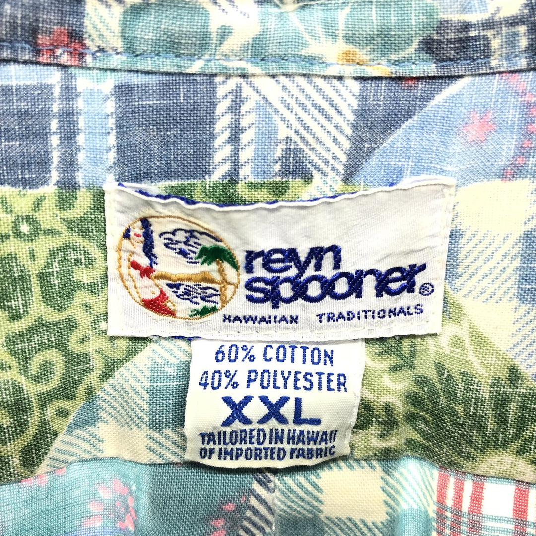 90'S Reyn Spooner Swimsuit Tag Bikini Tag All-Over Print Hawaiian Aloha Shirt Made in Hawaii Men's XXL Vintage /eaa467007