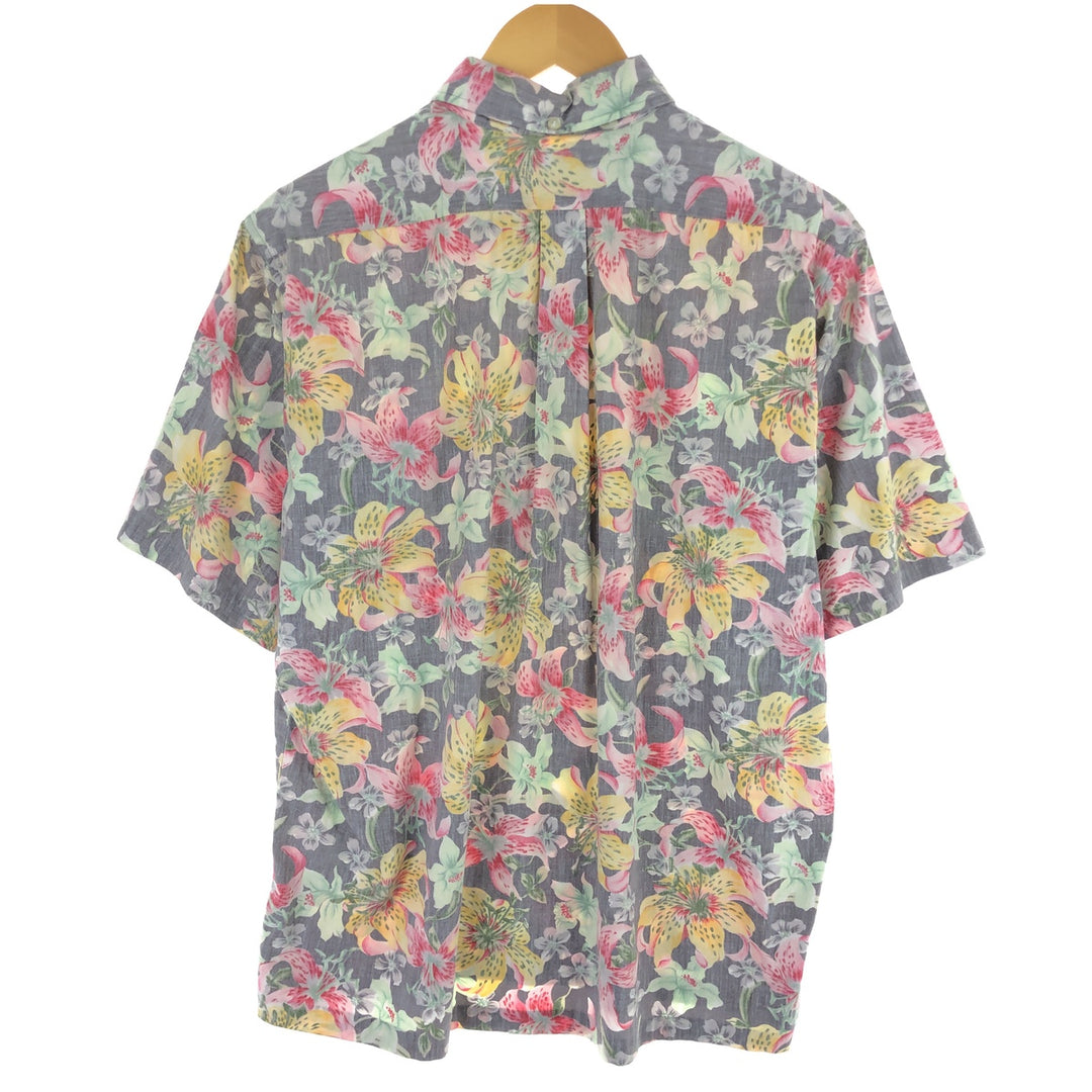 90'S Reyn Spooner Swimsuit Tag All-Over Print Pullover Button-Down Hawaiian Aloha Shirt Made in Hawaii Men's L Size /eaa467008