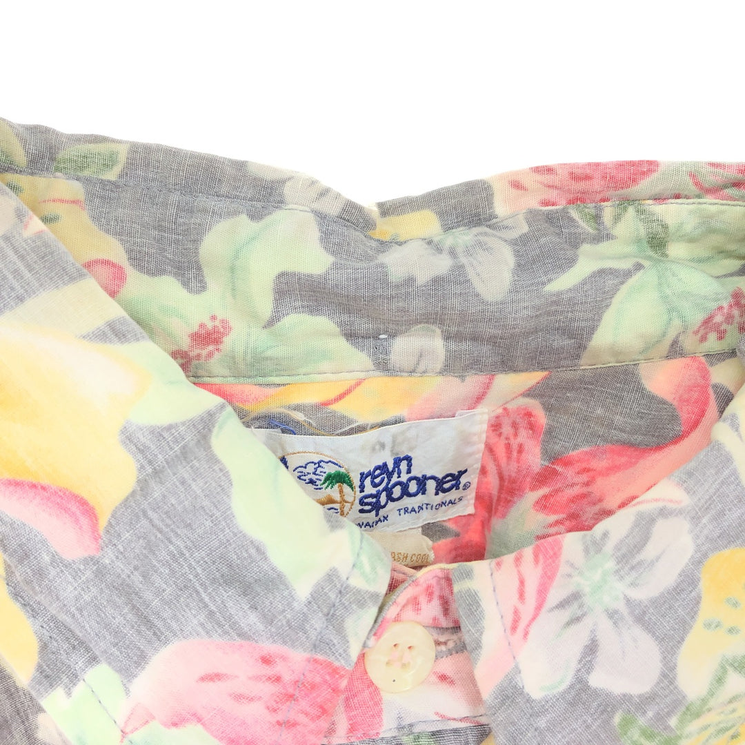 90'S Reyn Spooner Swimsuit Tag All-Over Print Pullover Button-Down Hawaiian Aloha Shirt Made in Hawaii Men's L Size /eaa467008