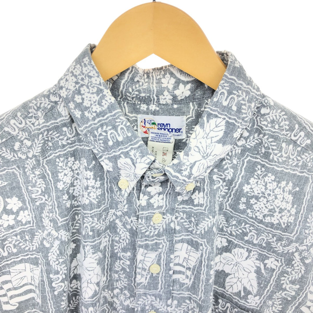 90'S Reyn Spooner all-over print Lahaina Sailor Hawaiian Aloha shirt, made in Hawaii, men's size L, vintage /eaa467009