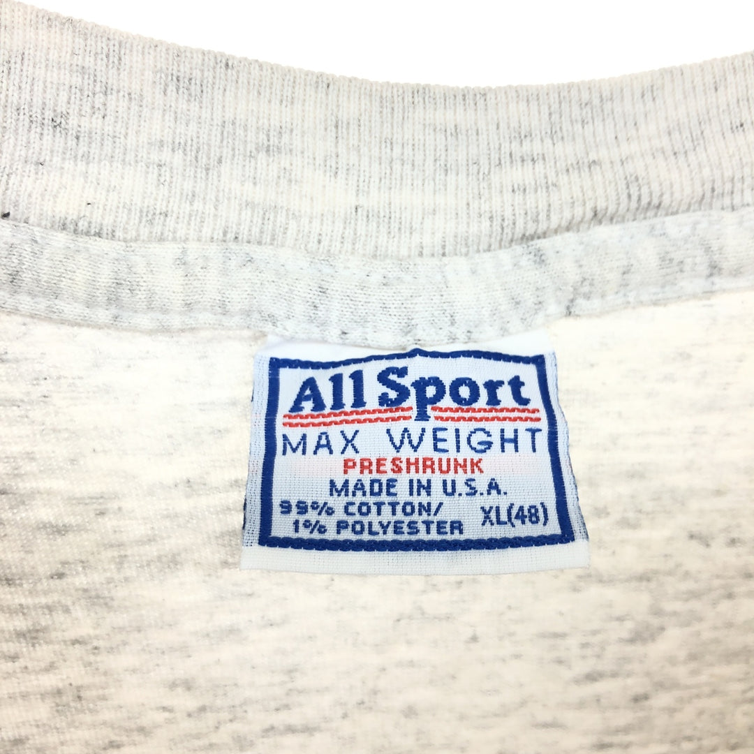 90'S ALL SPORT back print T-shirt made in USA men's XL size vintage /eaa467012