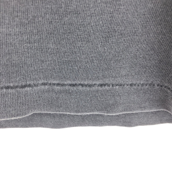 90'S Hanes BEEFY-T Back Print T-Shirt Made in USA Men's L Size Vintage cotton black type Vintage Second Hand