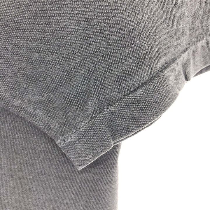 90'S Hanes BEEFY-T Back Print T-Shirt Made in USA Men's L Size Vintage cotton black type Vintage Second Hand