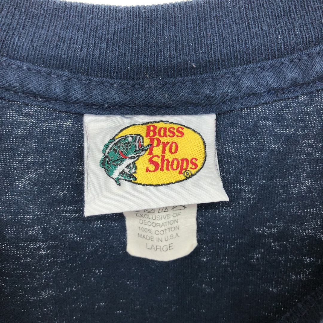 Bass Pro Shops Printed T-shirt Made in USA Men's L size /eaa467032