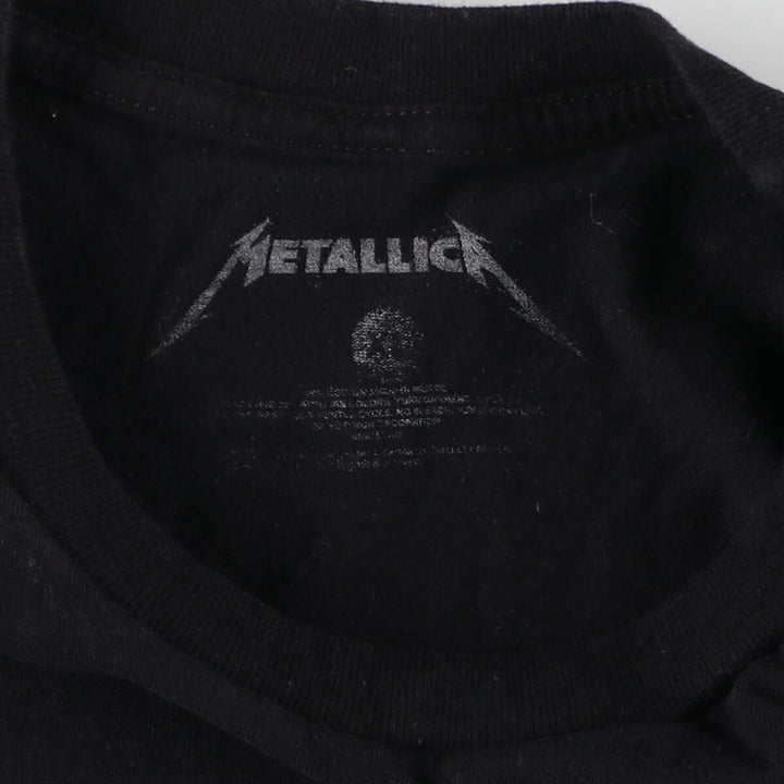 METALLICA Metallica Band T-shirt Band T Men's XL size cotton black type Vintage Second Hand