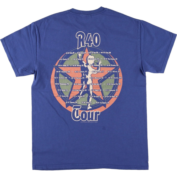 Gildan RUSH Band T-shirt, Men's M size cotton blue type Vintage Second Hand