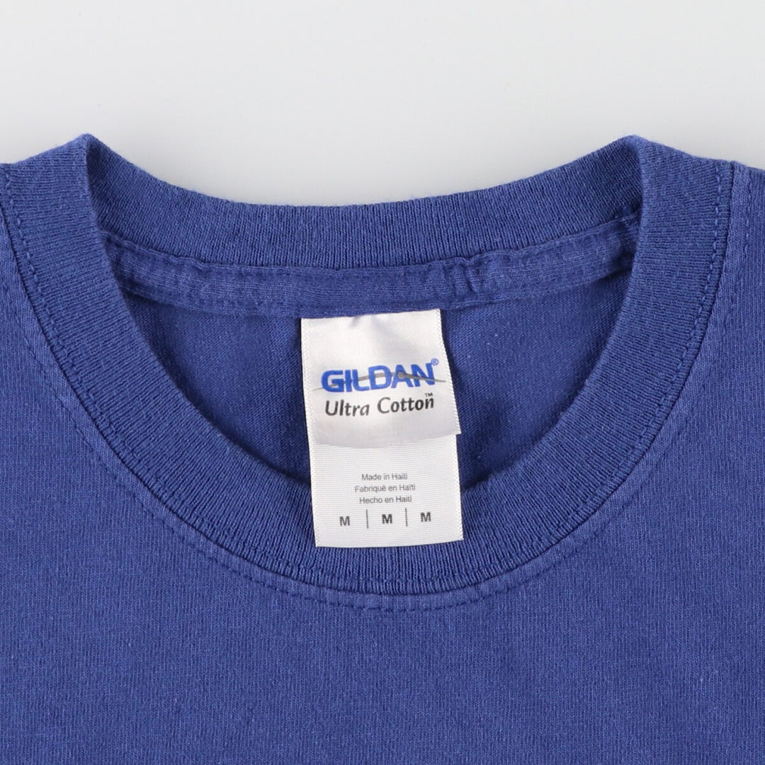 Gildan RUSH Band T-shirt, Men's M size cotton blue type Vintage Second Hand