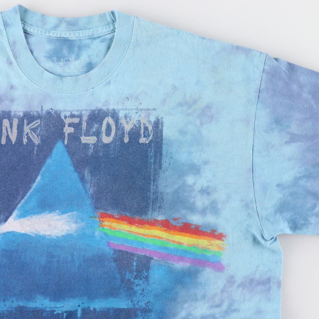 LIQUID BLUE PINK FLOYD Pink Floyd tie-dye pattern band T-shirt band T men's L equivalent /eaa467094