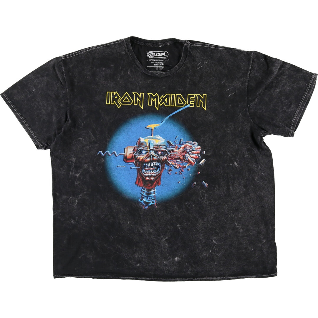 GLOBAL IRON MAIDEN Iron Maiden Band T-shirt Band T Men's XL equivalent /eaa467096