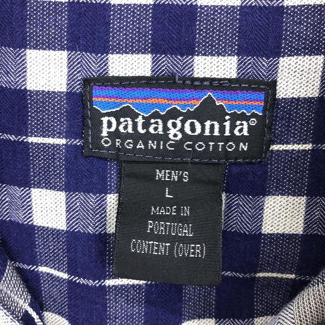 Patagonia ORGANIC COTTON Organic Cotton Long Sleeve Cotton Check Shirt Men's L size / eaa467115