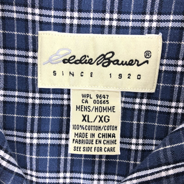 00'S Eddie Bauer long sleeve button down check shirt men's XL size /eaa467123