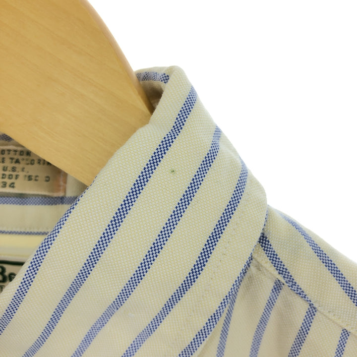 ~90'S LLBean Long Sleeve Button-Down Striped Shirt Made in USA Men's M Size Vintage /eaa467125