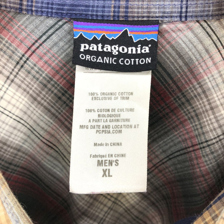 Patagonia ORGANIC COTTON Organic Cotton Long Sleeve Cotton Check Shirt Men's XL / eaa467127