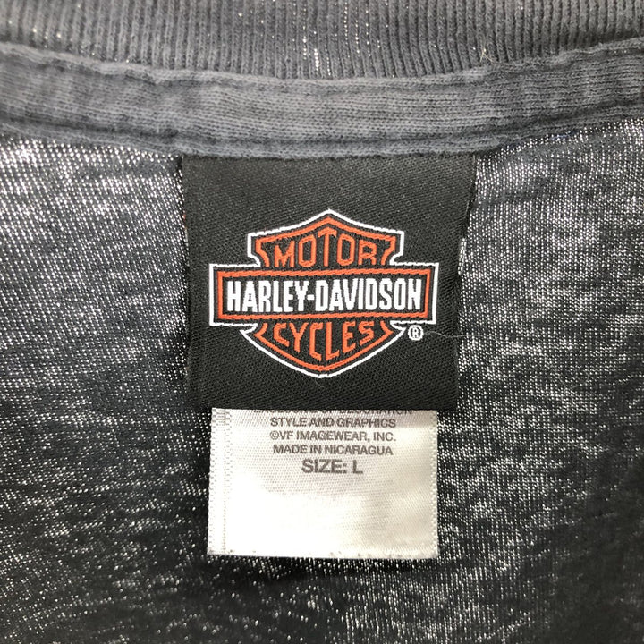 Harley-Davidson Motorcycle Bike T-shirt Men's L size / eaa467134