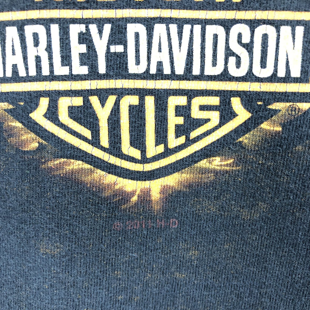 Harley-Davidson Hanes Skull Pattern Motorcycle Bike T-shirt Men's XL /eaa467145