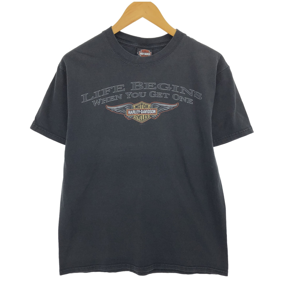 00s~ Harley-Davidson Motorcycle Bike T-shirt Men's M size /eaa467155