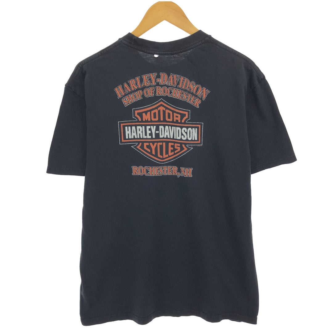 00'S Harley-Davidson Motorcycle Bike T-shirt Men's L size / eaa467160