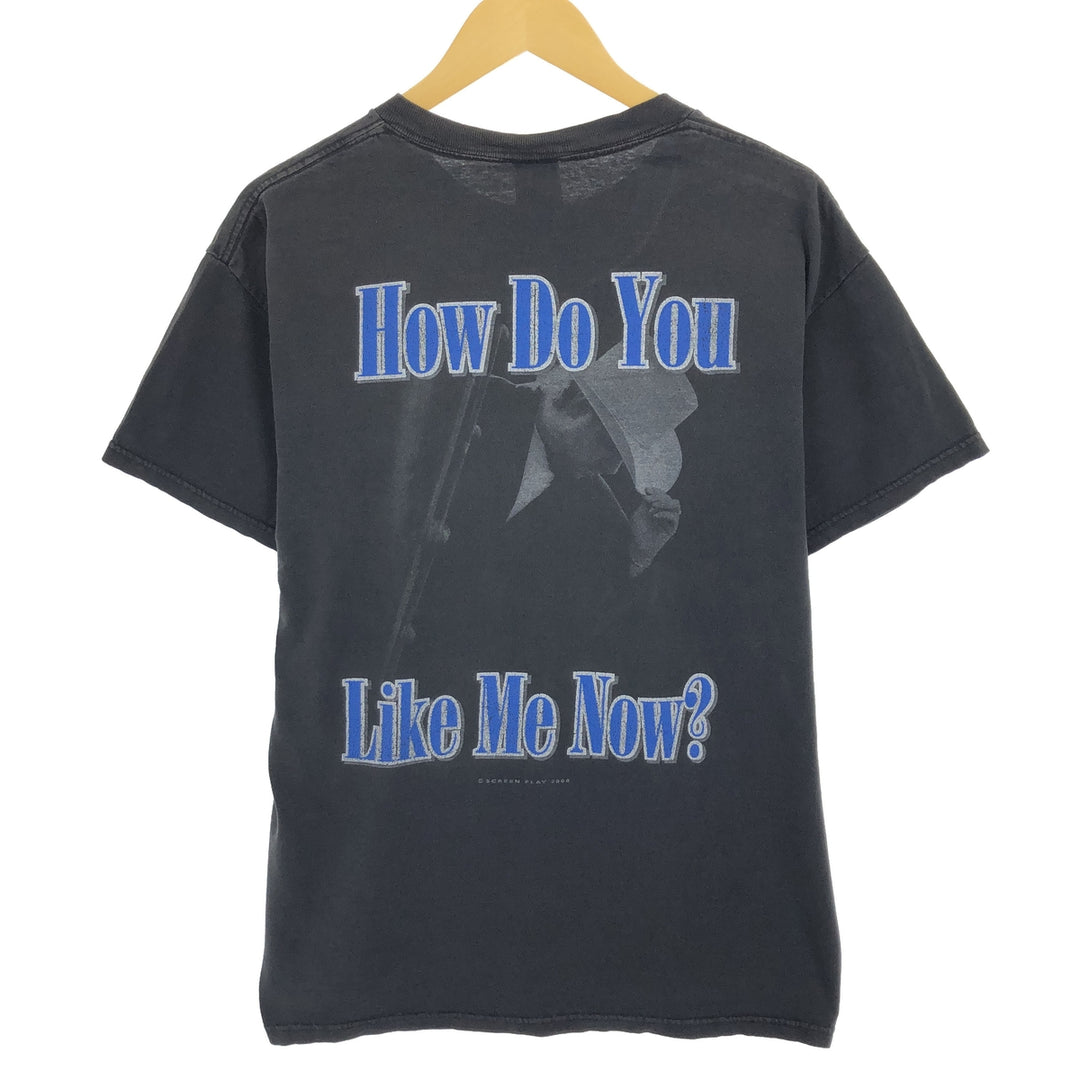 00'S DELTA Toby Keith Band T-shirt, Men's L size cotton black type Vintage Second Hand