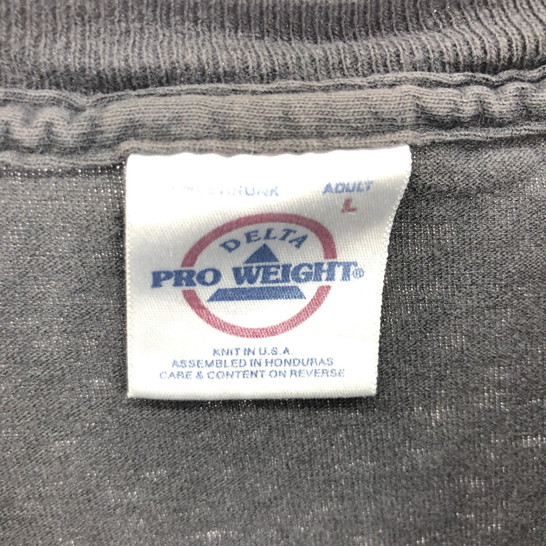 00'S DELTA Toby Keith Band T-shirt, Men's L size cotton black type Vintage Second Hand