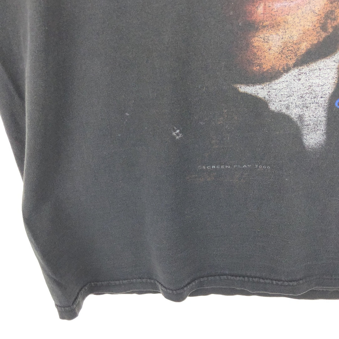 00'S DELTA Toby Keith Band T-shirt, Men's L size cotton black type Vintage Second Hand