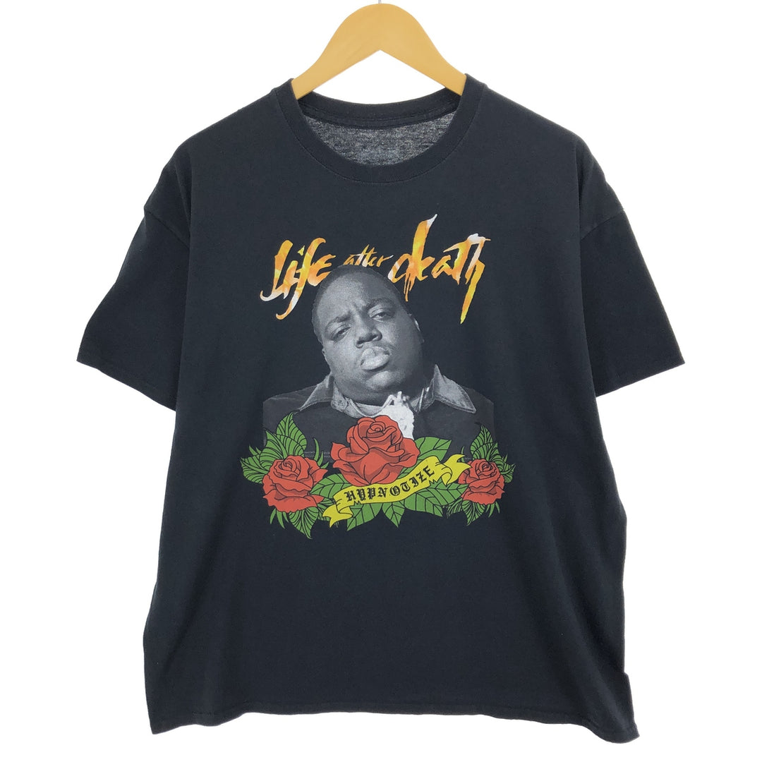 THE NOTORIUS BIG Notorious Big Rap T-shirt Rap T Men's XL size cotton black type Vintage Second Hand