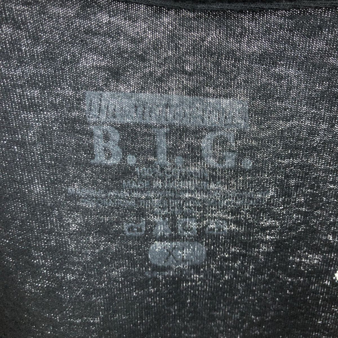 THE NOTORIUS BIG Notorious Big Rap T-shirt Rap T Men's XL size cotton black type Vintage Second Hand