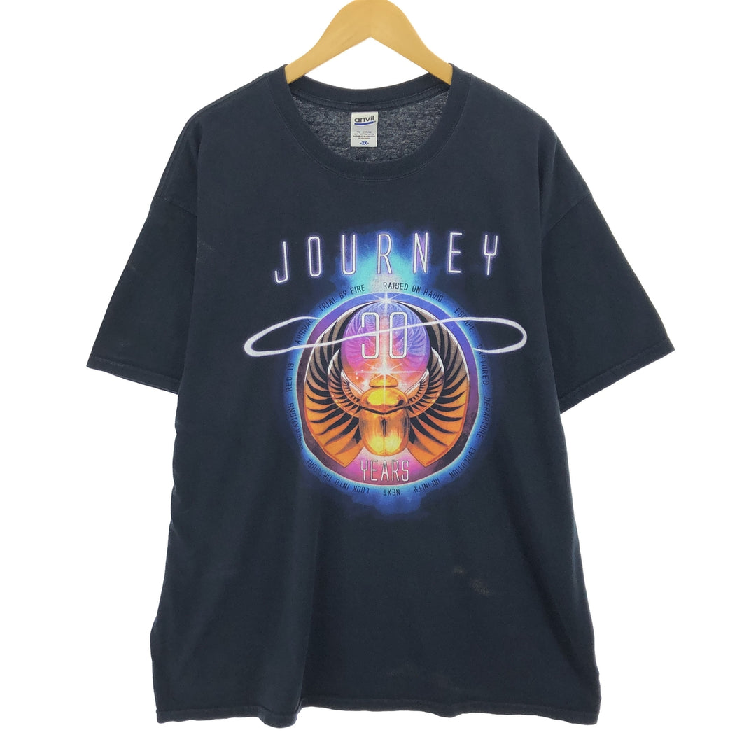 00'S Anvil ANBIL JOURNEY Journey double-sided print band T-shirt band T men's XXL equivalent /eaa467178