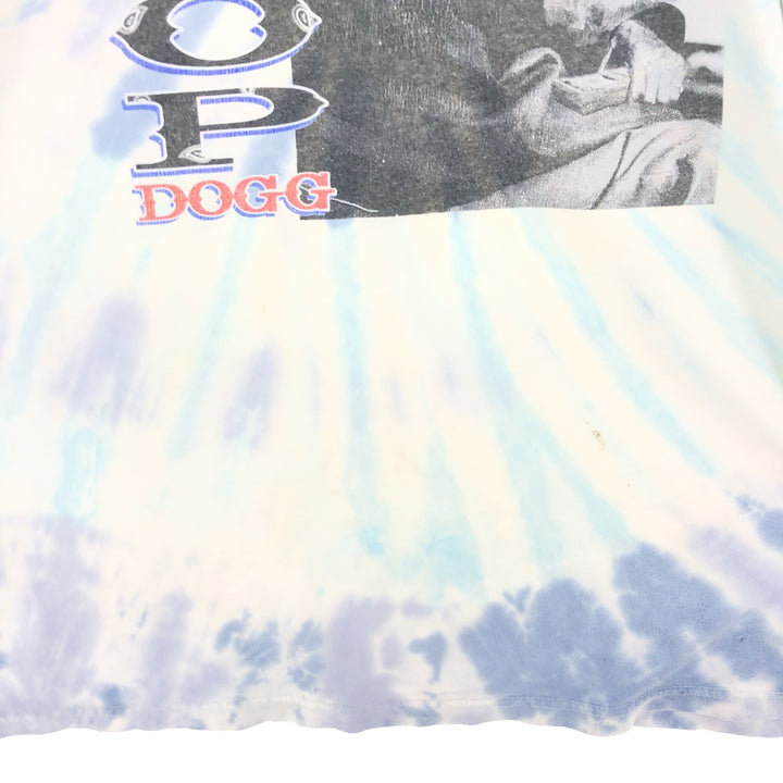 90'S LEGENDS SNOOP DOGG Tie-dye Pattern Rap T-shirt Men's L size /eaa467179