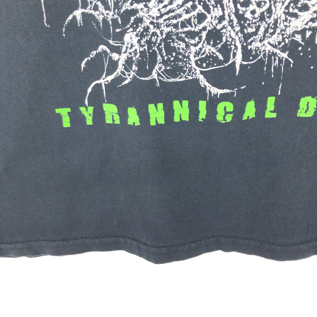 Anvil Cattle Decapitation Band T-Shirt, Men's L Size cotton black type Vintage Second Hand