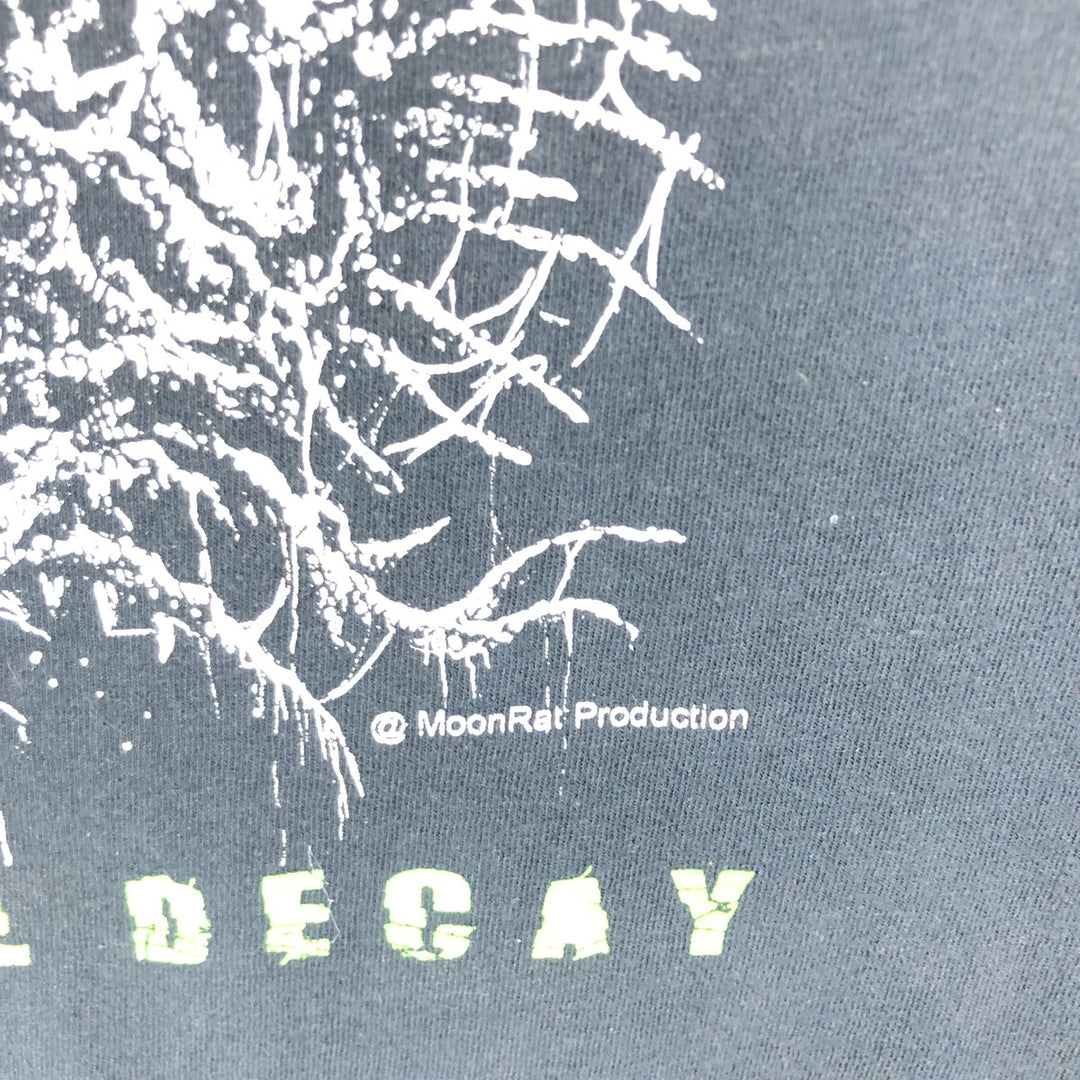 Anvil Cattle Decapitation Band T-Shirt, Men's L Size cotton black type Vintage Second Hand