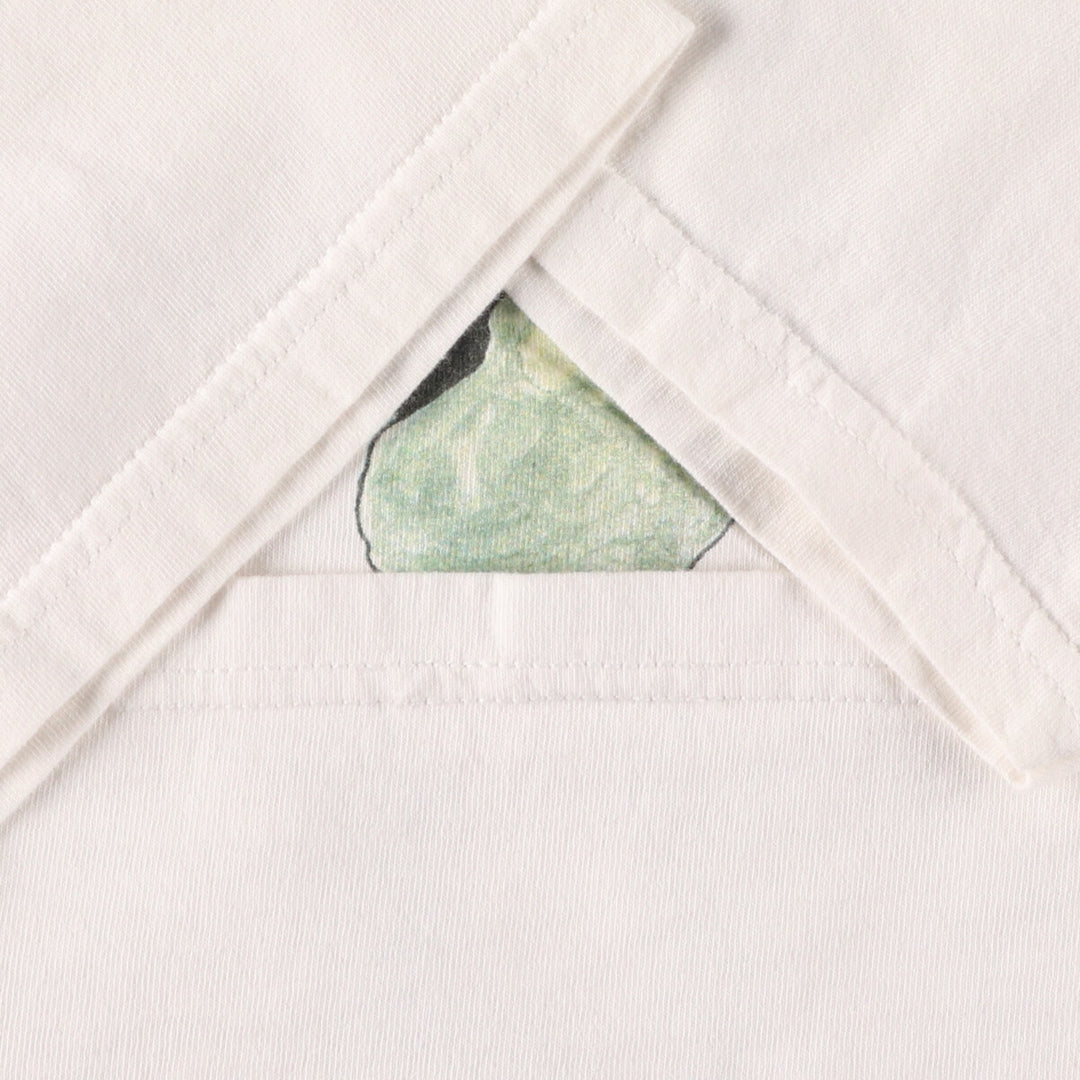 ~00'S Lee Printed T-shirt Made in USA Men's L size cotton white type Vintage Second Hand